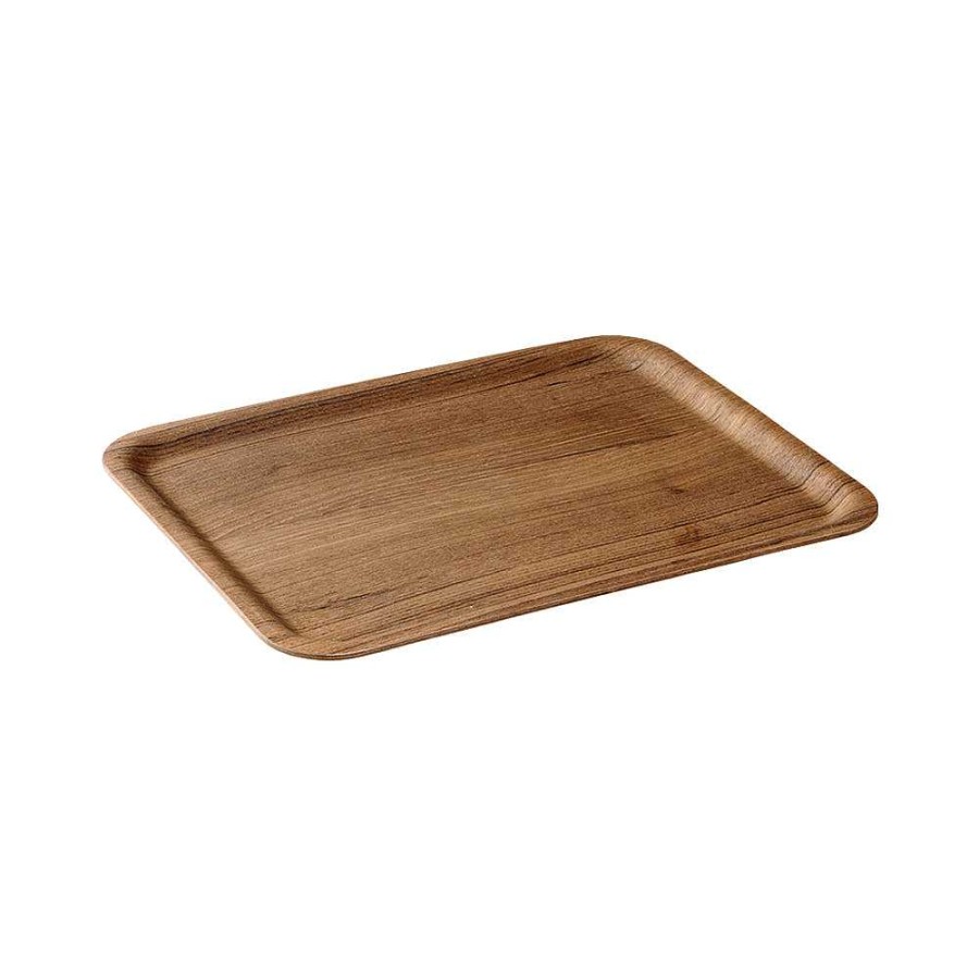 Koksutrustning NONSLIP TRAY | Halkfri Bricka 360X280Mm Teak