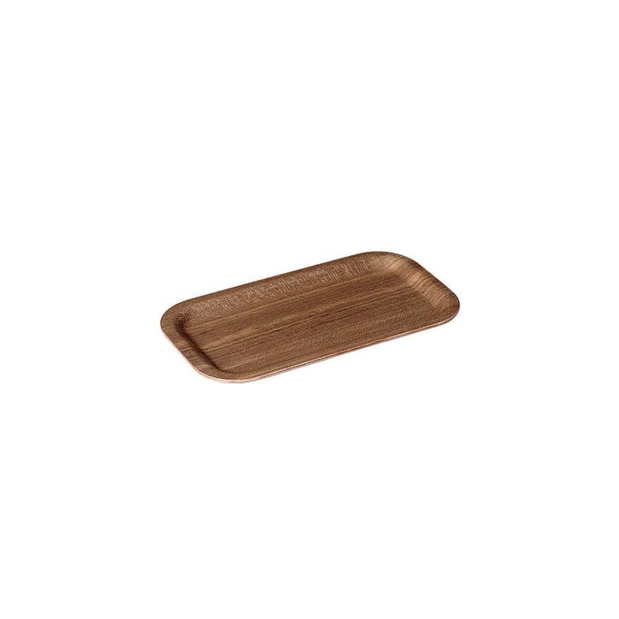 Koksutrustning NONSLIP TRAY | Halkfri Bricka 220X120Mm Teak