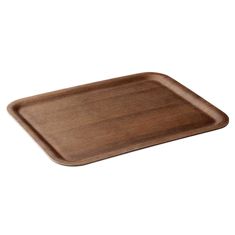 Koksutrustning NONSLIP TRAY | Halkfri Bricka 430X330Mm Teak