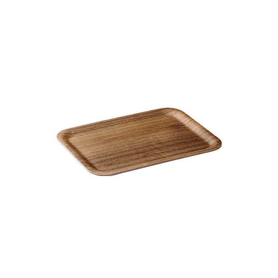 Koksutrustning NONSLIP TRAY | Halkfri Bricka 270X200Mm Teak